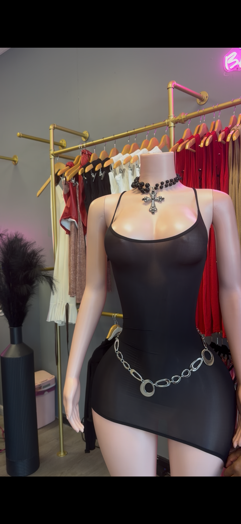Onyx stocking dress