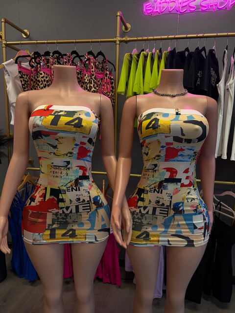 GRAFITTI MINI DRESS